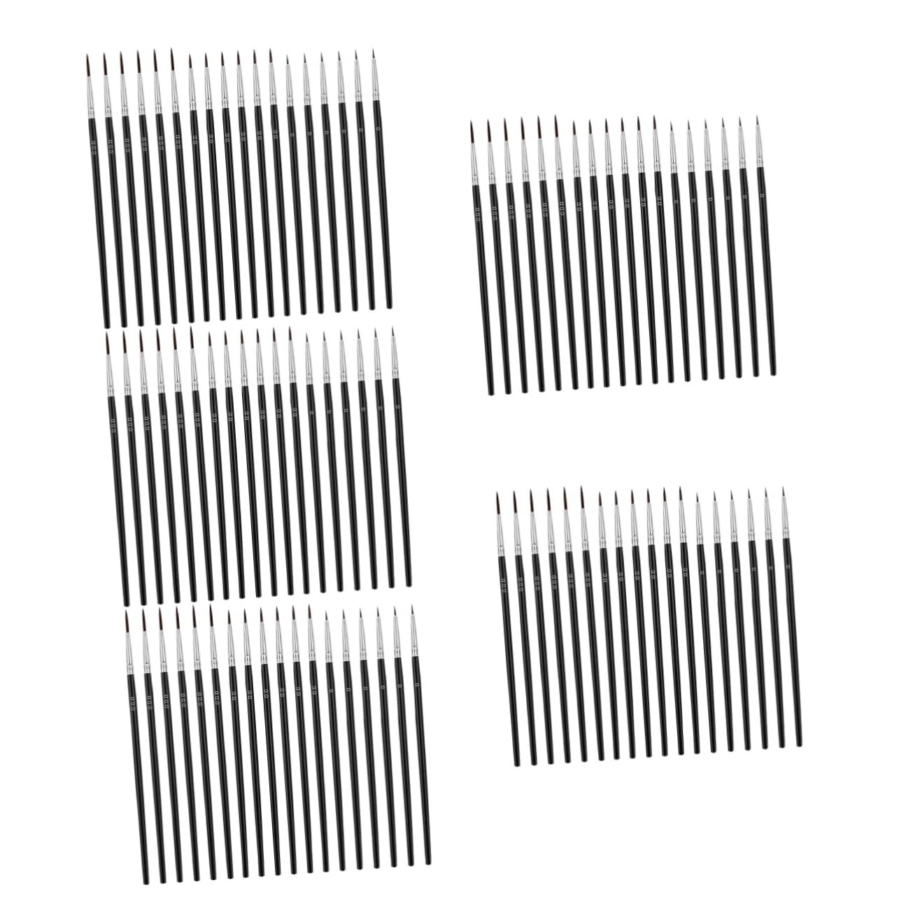 Lurrose 150stücke Teiliges Pinselset Für Miniaturmalerei Präzise Detailpinsel Für Aquarell Und Öl Für Künstler Und Bastler Leicht Und Tragbar