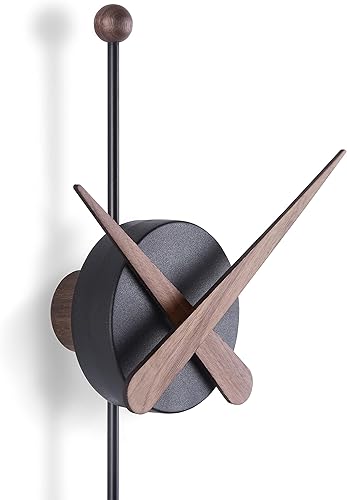 Miniatura 3 de NOMON Reloj de Pared Diseño PTANN, Negro, Marrón Oscuro (Nogal), Marrón Claro (Roble), Diseño