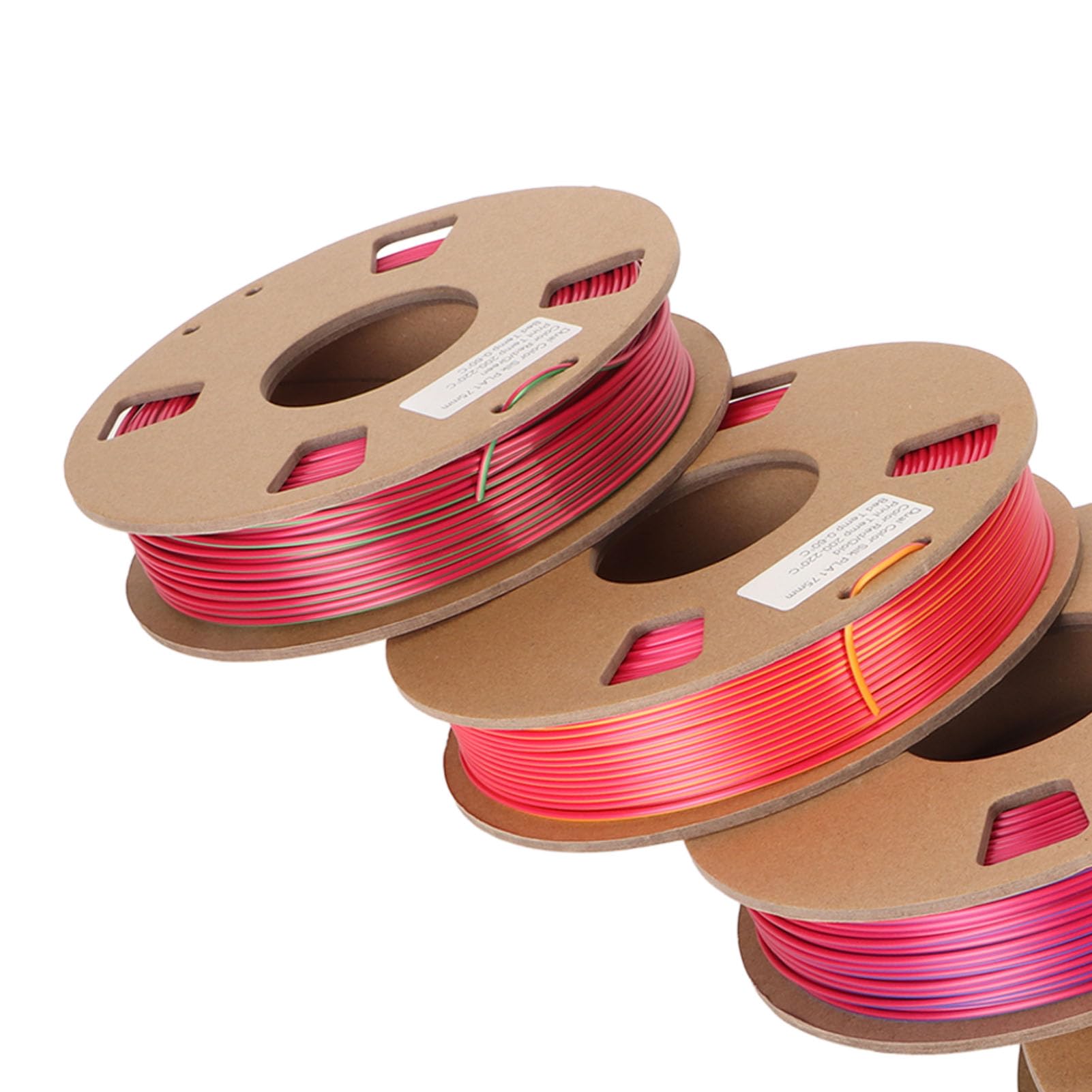 Jedwabny Dwukolorowy żarnik Kreatywny Pakiet Drukarki 3D Filament PLA 1.75mm Czerwony Złoty Czerwony Zielony Niebieski Niebieski Zielony dla Projektów DIY
