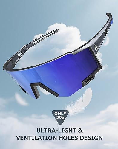 Miniatura 3 de KALIYADI Gafas de sol deportivas para hombre, polarizadas, gafas de sol para mujer, gafas de sol para correr con UV400 para pesca y ciclismo