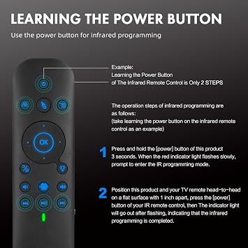 Docooler Dual Mode Voice Remote BT 2.4G with Keypad 6-Axis Gyroscope for Smart TV Android PC