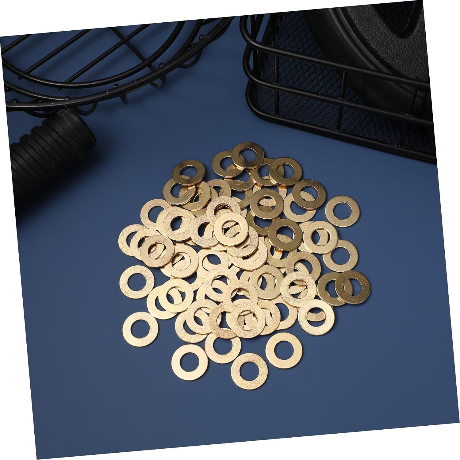 100 Pcs Mounting Ring Flat Washers Sealing Brass Washer Round Seal Gasket Rings