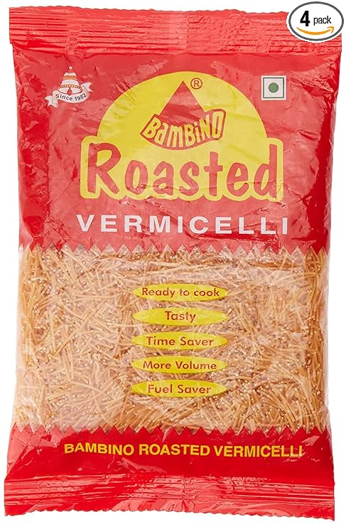 Bambino Vermicelli, Roasted, 200g [Pack of 4]