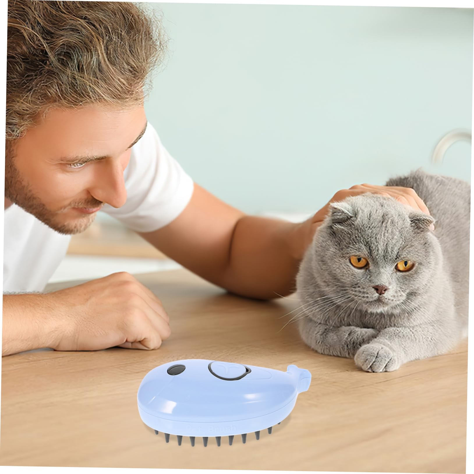 Supvox 3stücke Selbstreinigende Dampfbürste Für Katzen Multifunktionsbürste Mit Massagefunktion Und Effizientem Haarentferner Für Langhaarkatzen