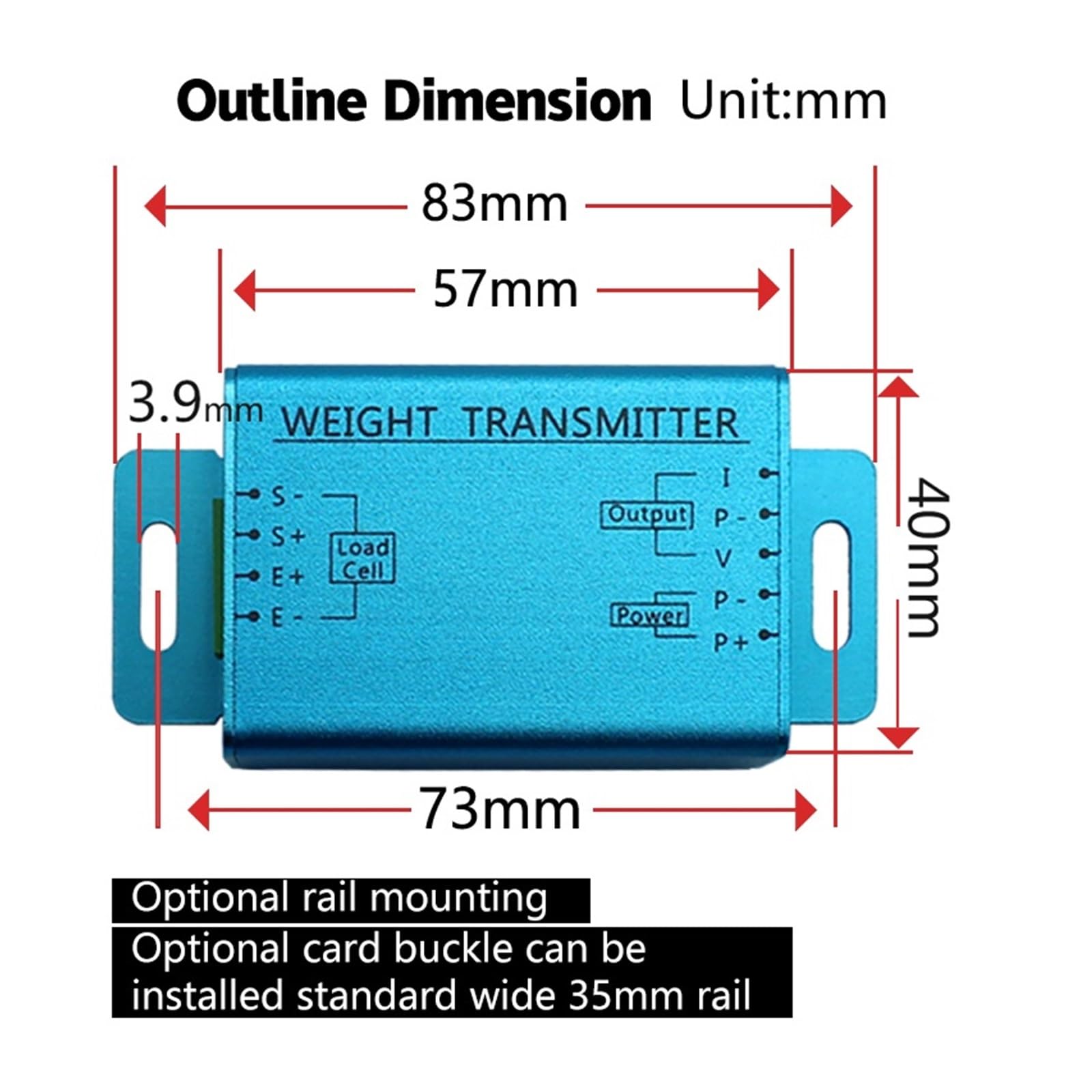 CALT Indicatore Di Peso Digitale Per Cella Di Carico - Alta Precisione, Ingresso 110-240V AC, Display LED, 1 Uscita Relè, Controllo Industriale