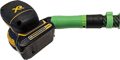 Miniatura 3 de Adaptador de vacío para lijadoras Dewalt o Craftsman, colección de polvo, Galactic Gadgets (Festool 1.063 in - Verde neón)