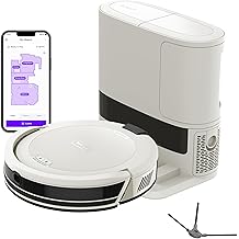 Shark Navigator | Robot Vacuum Cleaner with Powerful Suction for Pet Hair, Rugs, Carpets &amp; Hard Floors | Bagless Self-Empty Base | 30-Day Capacity | SmartPath LiDAR Navigation | White | AV2110S ​