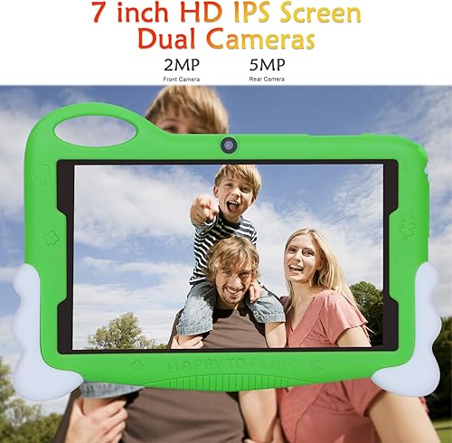Miniatura 6 de C idea Tablet Android 13 para niños, tabletas de 7 pulgadas para niños de 2 a 5 años, 2 GB+32 GB de almacenamiento, memoria expandible de 64 GB,