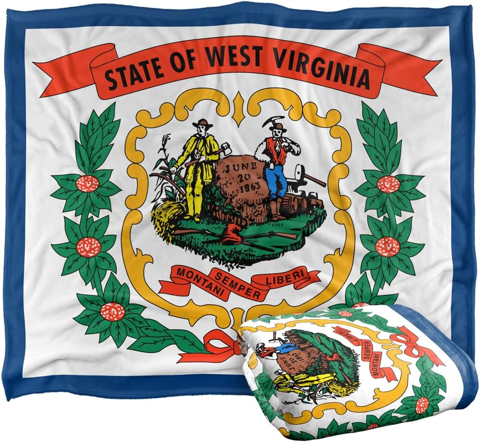 West Virginia Flag Officially Licensed Silky Touch Super Soft Throw Blanket 50" x 60"