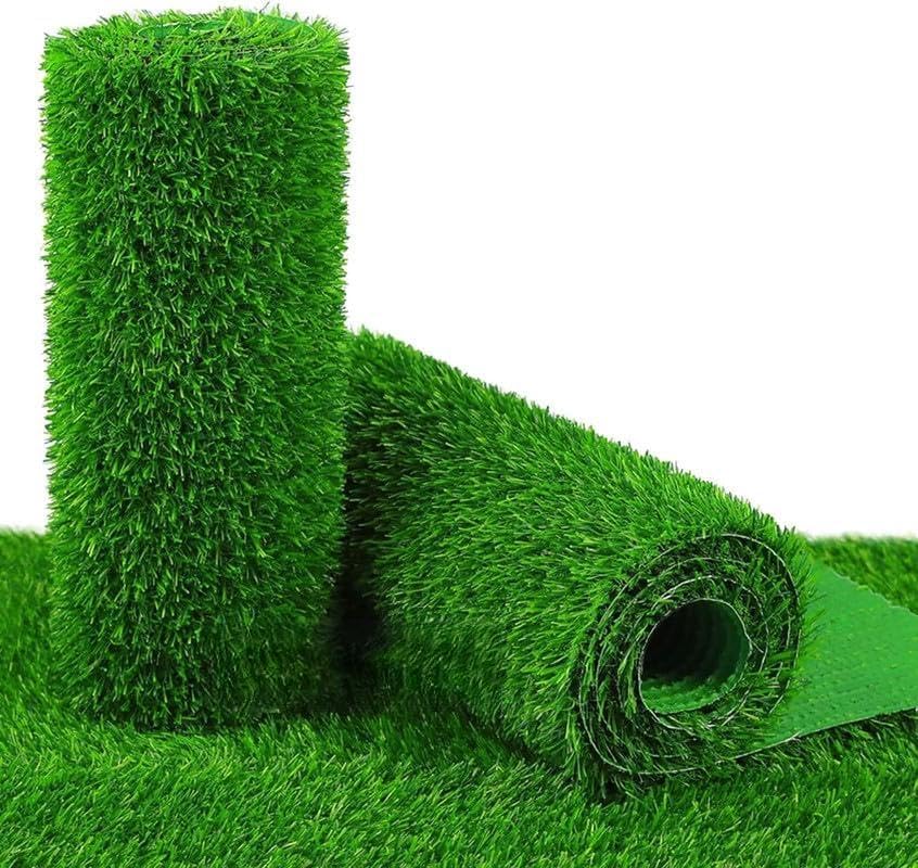Image of Woohome 35mm Artificial Grass Mat for Balcony | Green Grass Carpet for Balcony | All-Weather Home and Office Edition (Size - 4X15 Ft | Green grsaa Capet for Balcony)