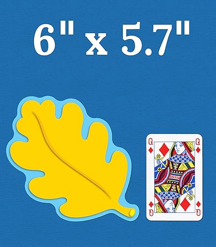 Miniatura 3 de Carson Dellosa Education Carson Dellosa 36 piezas de hojas coloridas para tablón de anuncios, recortes de hojas rojas, naranjas y verdes para tablón