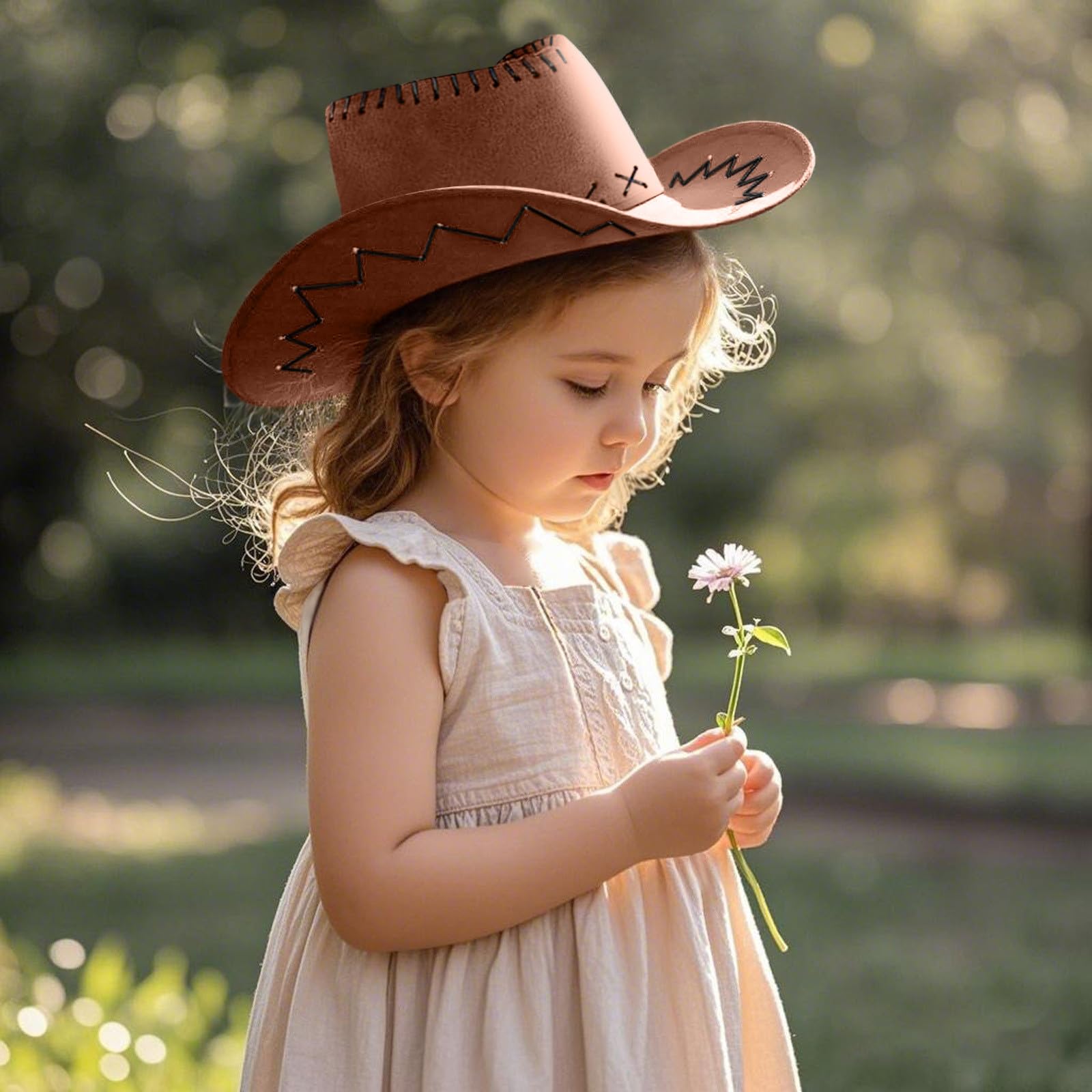 Générique Chapeau De Cowboy En Daim Synthétique Pour Enfants Chapeau Cowboy Enfant,Chapeau De Cowboy Enfant Pour Fêtes À Thème,Déguisements,Costumes D'halloween,Vêtements Pour Enfants