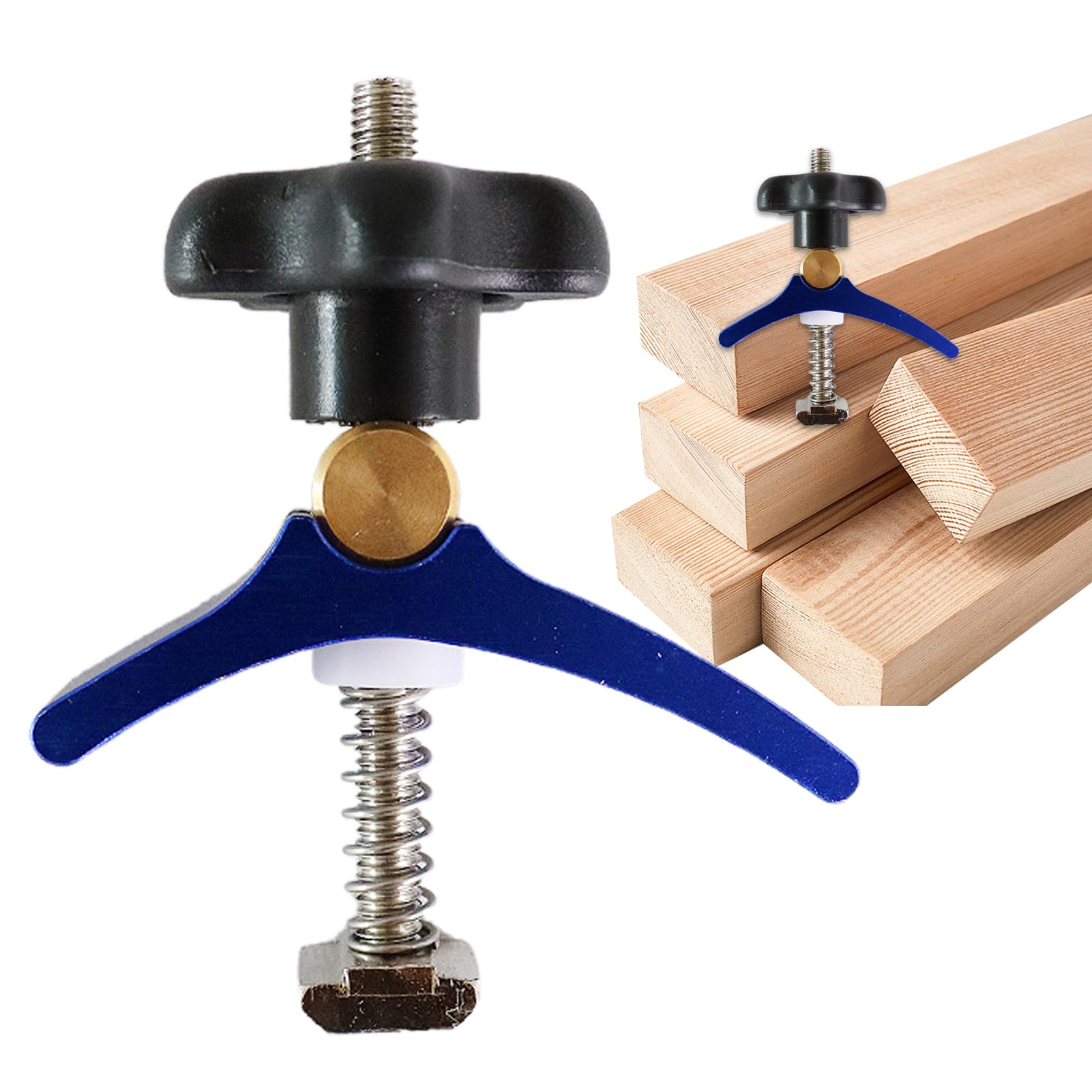Levier de serrage pour rail en T - Dispositifs de maintien réglables avec précision - Pince d'alignement à rainure en T pour support de pièce, positionnement, dispositifs, manipulation, travail du