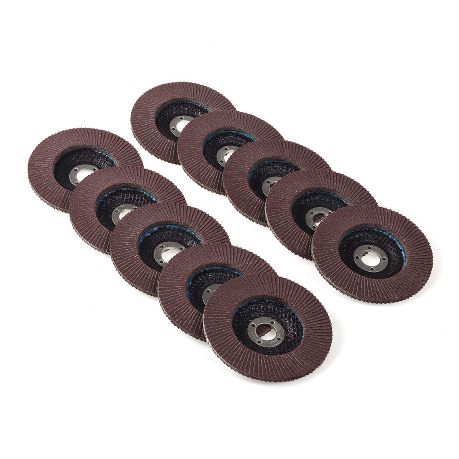BDAYEK Flap discs 10pcs 4inch 100mm Flap Wheel Metal Sanding Grinding Disc for Angle Grinder