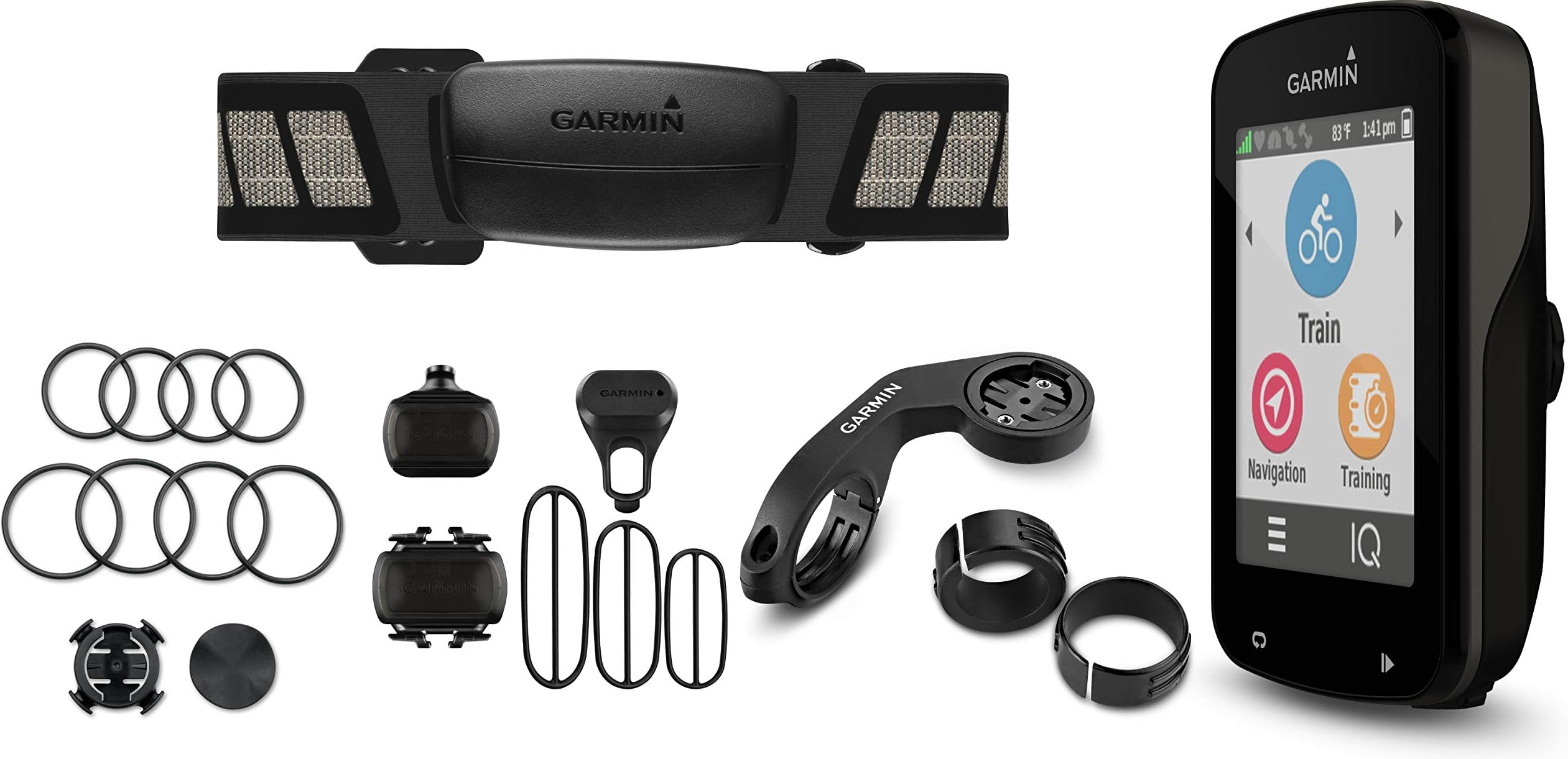 Garmin Edge 820 GPS Bike Computer Bundle with Heart Rate Monitor and Speed/Cadence Sensor for Performance and Racing