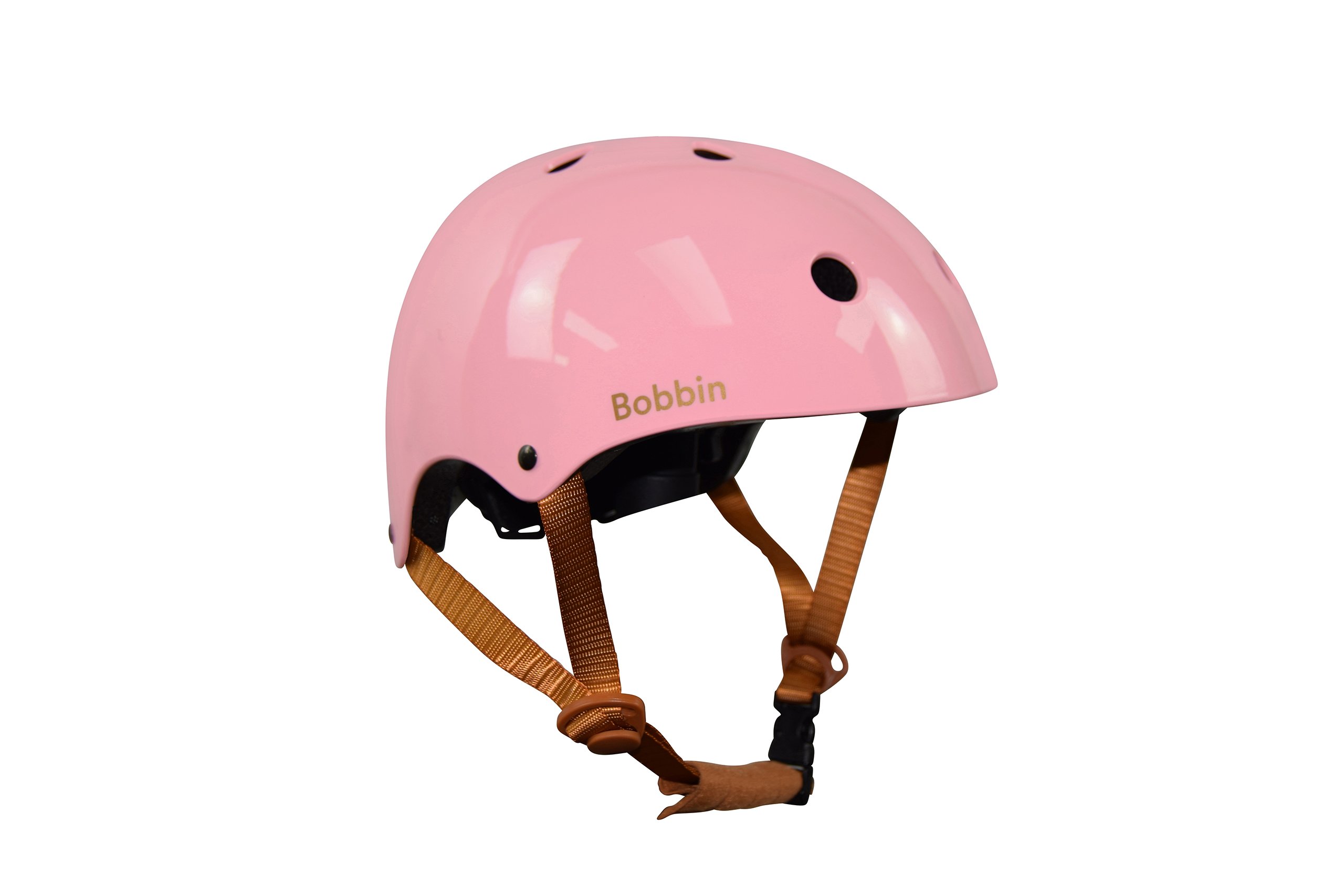 Bobbin Bike Helmet Lightweight Bicycle Helmet for Adults Mens Ladies Kids Boys and Girls Cycle Helmets Safety Starling 11 Vents with Adjustable Strap (M/L, Blossom Pink)
