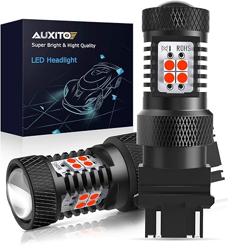 AUXITO Focos LED rojo brillante 3056 3057 3156 3157 con 14-SMD 3030 conjuntos de chips para luz de freno, luz trasera, intermitentes de señal de