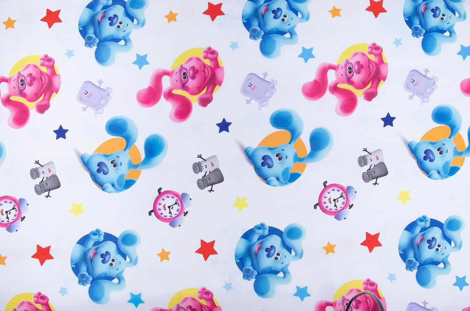 Blue's Clues 4 Piece Toddler Bedding Set - Includes Comforter, Fitted Sheet, Top Sheet, and Pillow Case - Blue's Clues Character Design for Toddler Bed