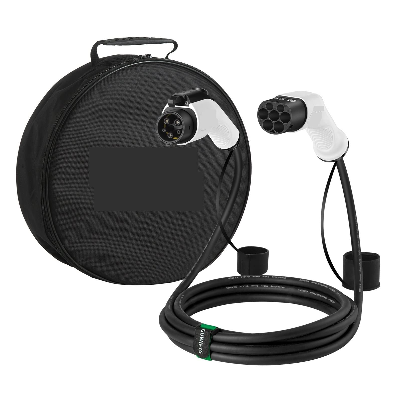 Cable de Carga EV 32A vehículo eléctrico 1 Fase for estación automóvil Tipo 2 a Cargador Tipo Seguro y Estable