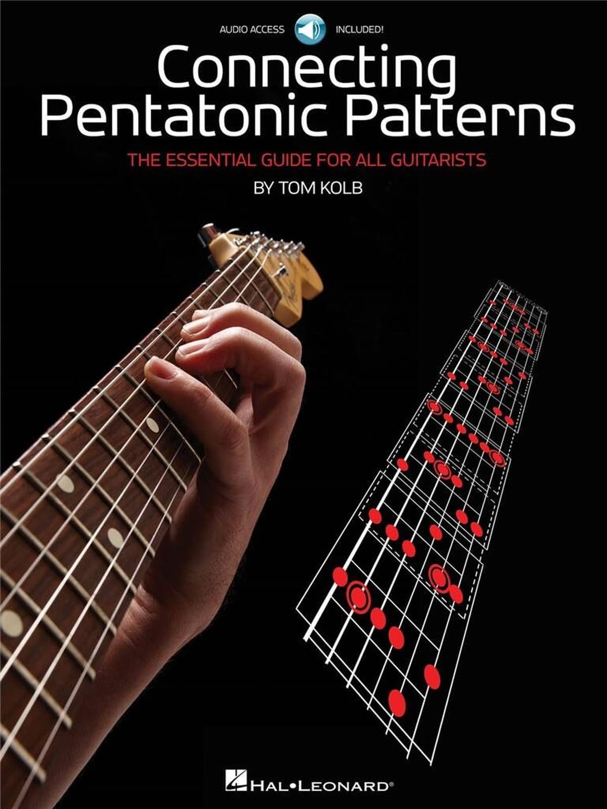 Connecting Pentatonic Patterns – The Essential Guide for All Guitarists | Guitar Sheet Music Songbook with Online Audio | Hal Leonard Guitar Tablature and Music Theory Instruction | By Tom Kolb
