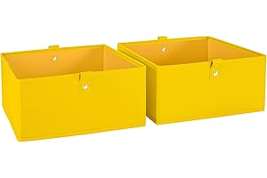 Folding Yellow Storage Bins