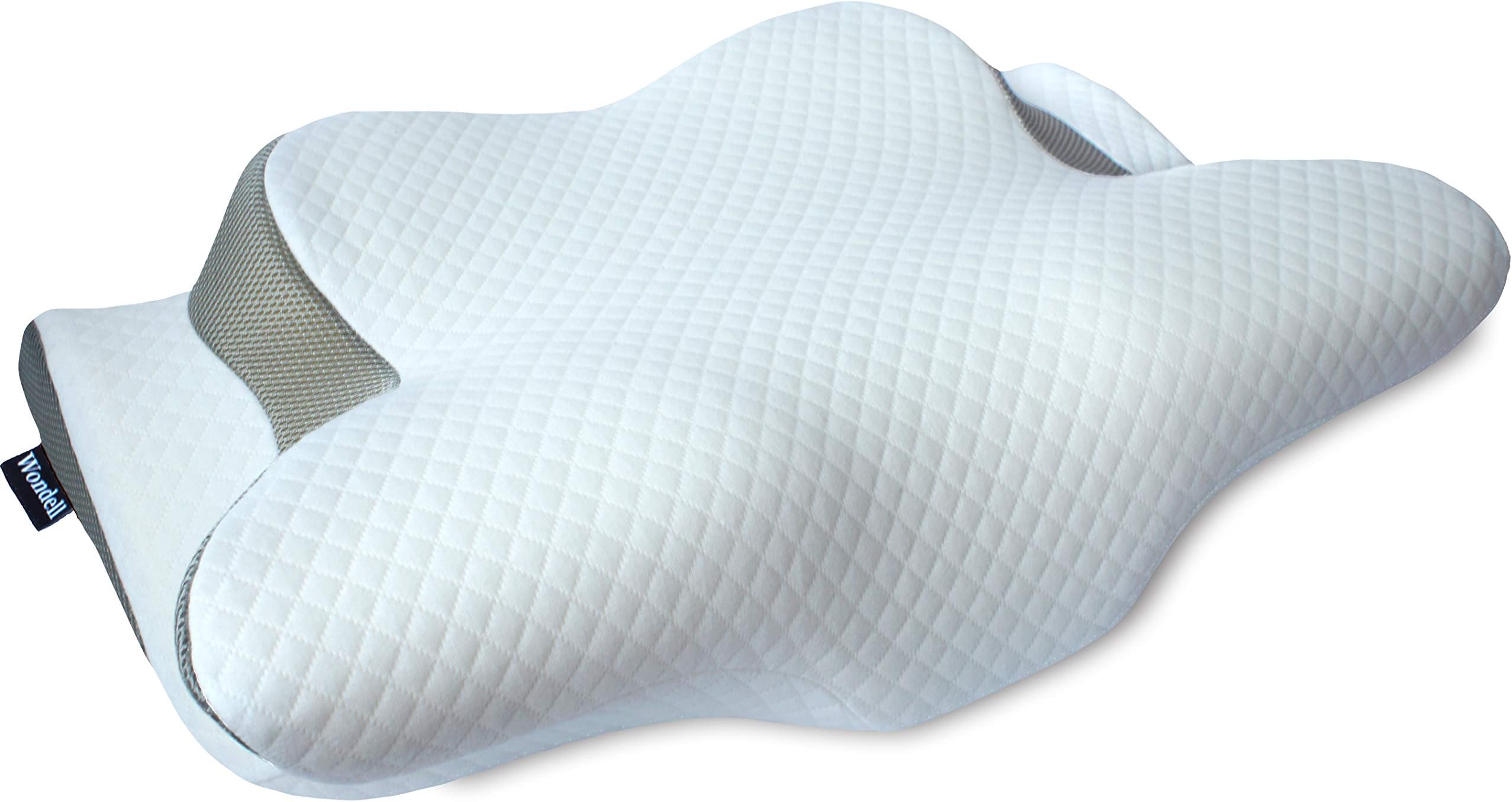 Cervical Pillow for Neck Support Contour Pillow Memory Foam Side Sleeper Pillow Ergonomic Cervical Pillows for Back Sleepers Posture Pillow for Spine Shoulder and Neck Pain Relief