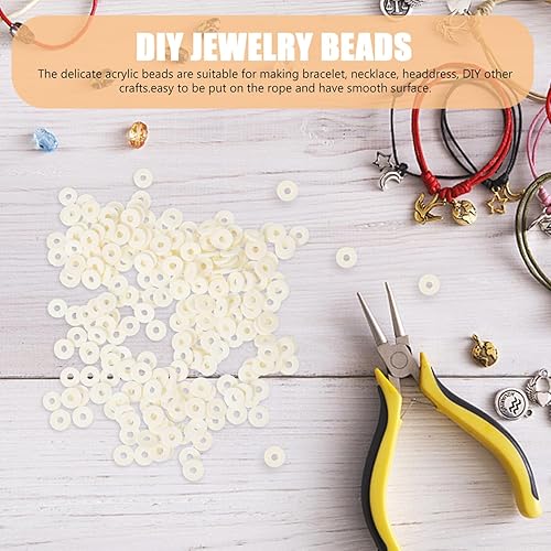 Miniatura 2 de EXCEART 8 cajas de dijes de joyería para hacer espaciadores de polímero, pulsera de agujero colorido de polímero, accesorios de bricolaje, cuentas