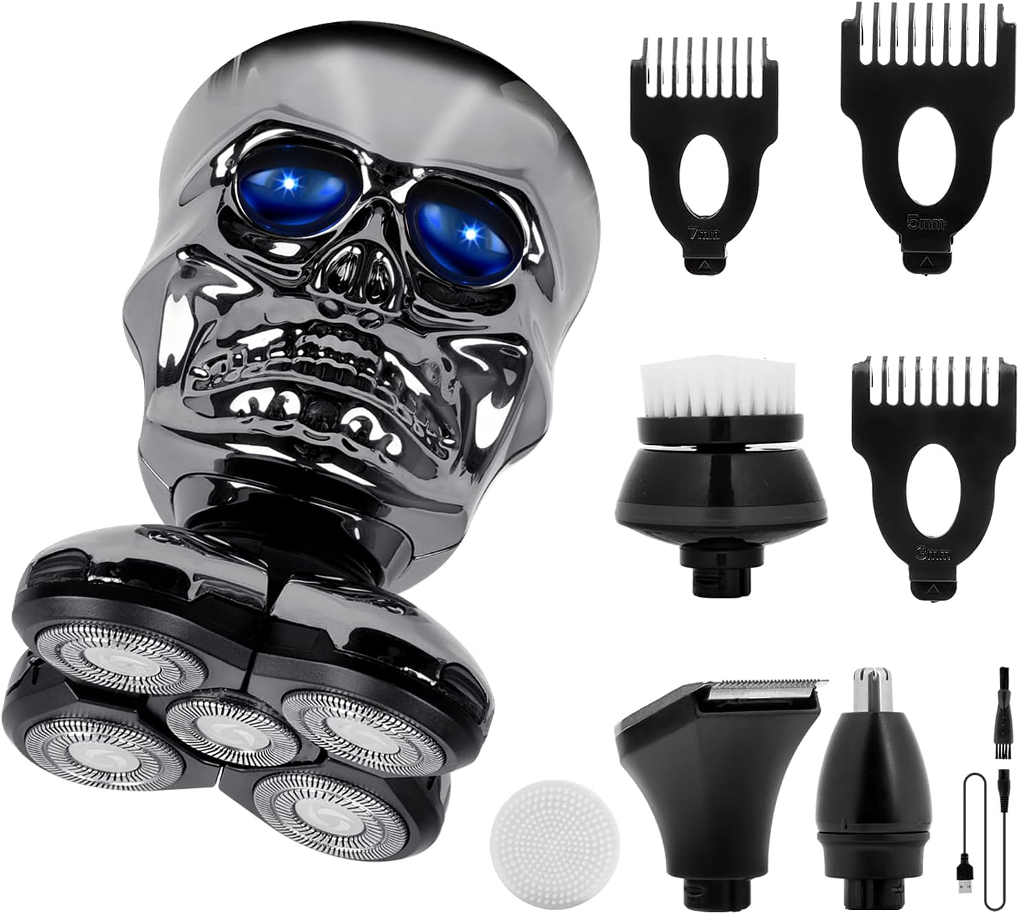 Head Shavers for Bald Men - Head Shaver,Head Shavers for Men,Rechargeable Shavers for Men,Electric Head Shaver,Waterproof Head Shaver with Grooming Kit