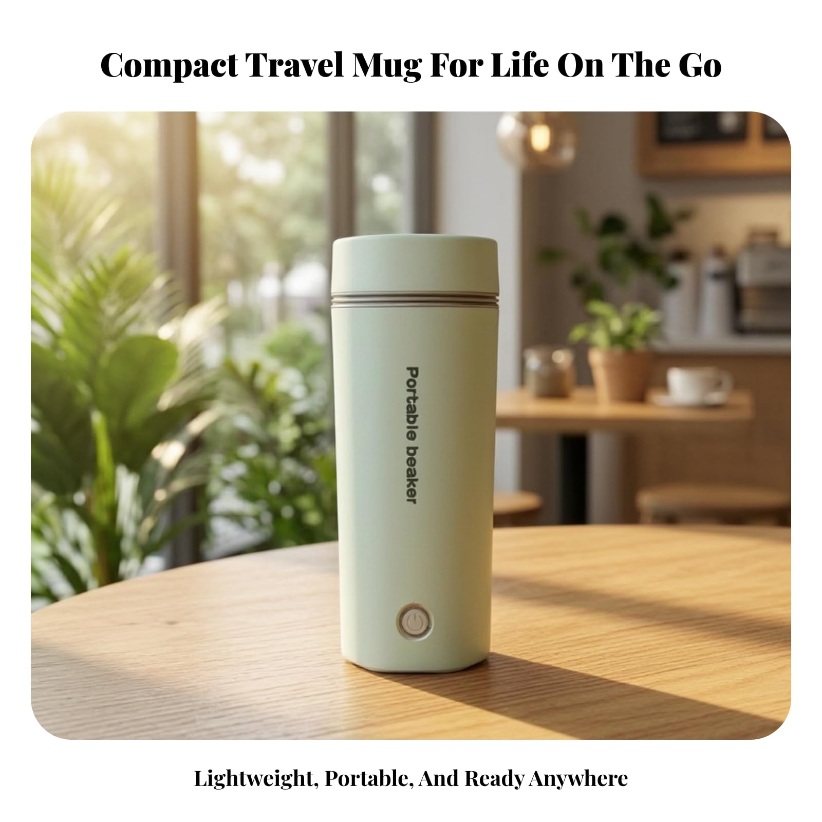 reisetauglich Elektrischer Becher, Style to 4, Weiß