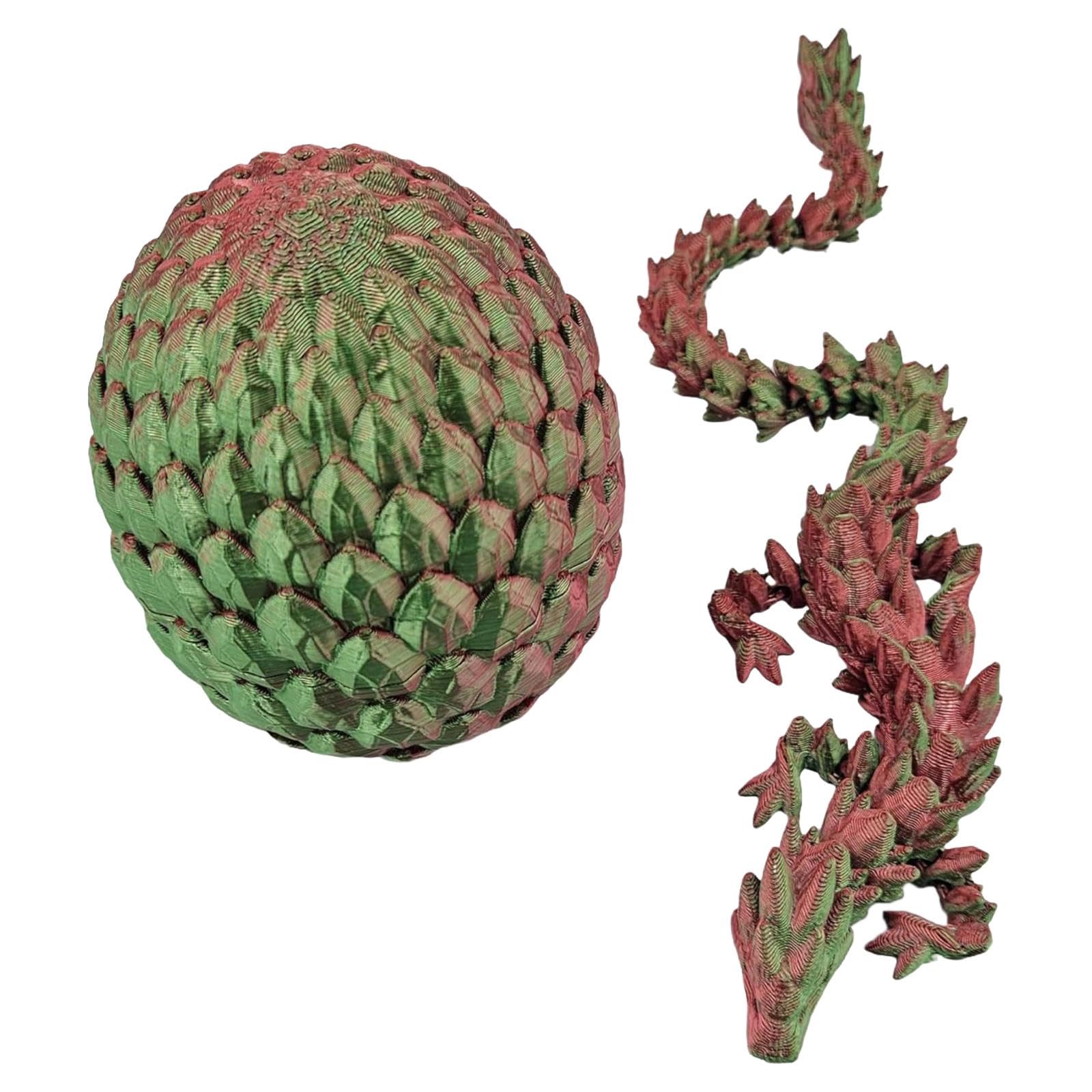 CLUB BOLLYWOOD®3D Printed Dragon Flexible Dragon Egg with Dragon for Home Living Room Shelf|Toys & Hobbies|Toys & Hobbies|Toys & Hobbies|1 3D Printed Dragon