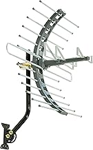 GE Outdoor HD Digital TV Antenna, Long Range Smart TV Antenna, Supports 4K 1080P HD Smart TV VHF UHF, J Mount Included for Attic or Outdoor, Weather Resistant, 29884