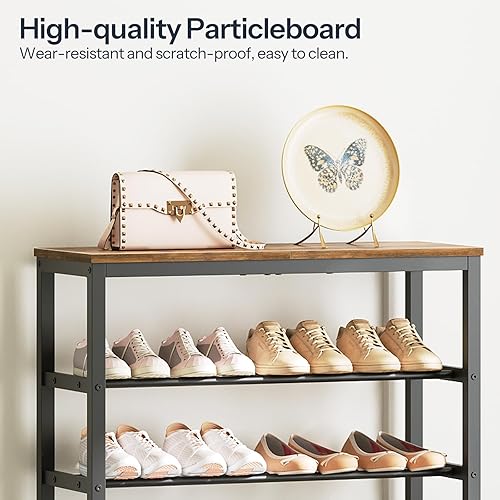 Miniatura 5 de Zapatero alto de 8 niveles, organizador de almacenamiento de zapatos de gran capacidad, estante de zapatos independiente para armario, organizador