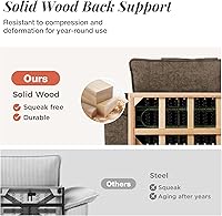 Vista 8 de 123-Inch L Shaped Sectional Sofa with Cloud Cushions, Deep Seat Modular Couch Set w/ 4 Seats & 1 Ottomans, Removable Arms, Plush Chenille Upholstery