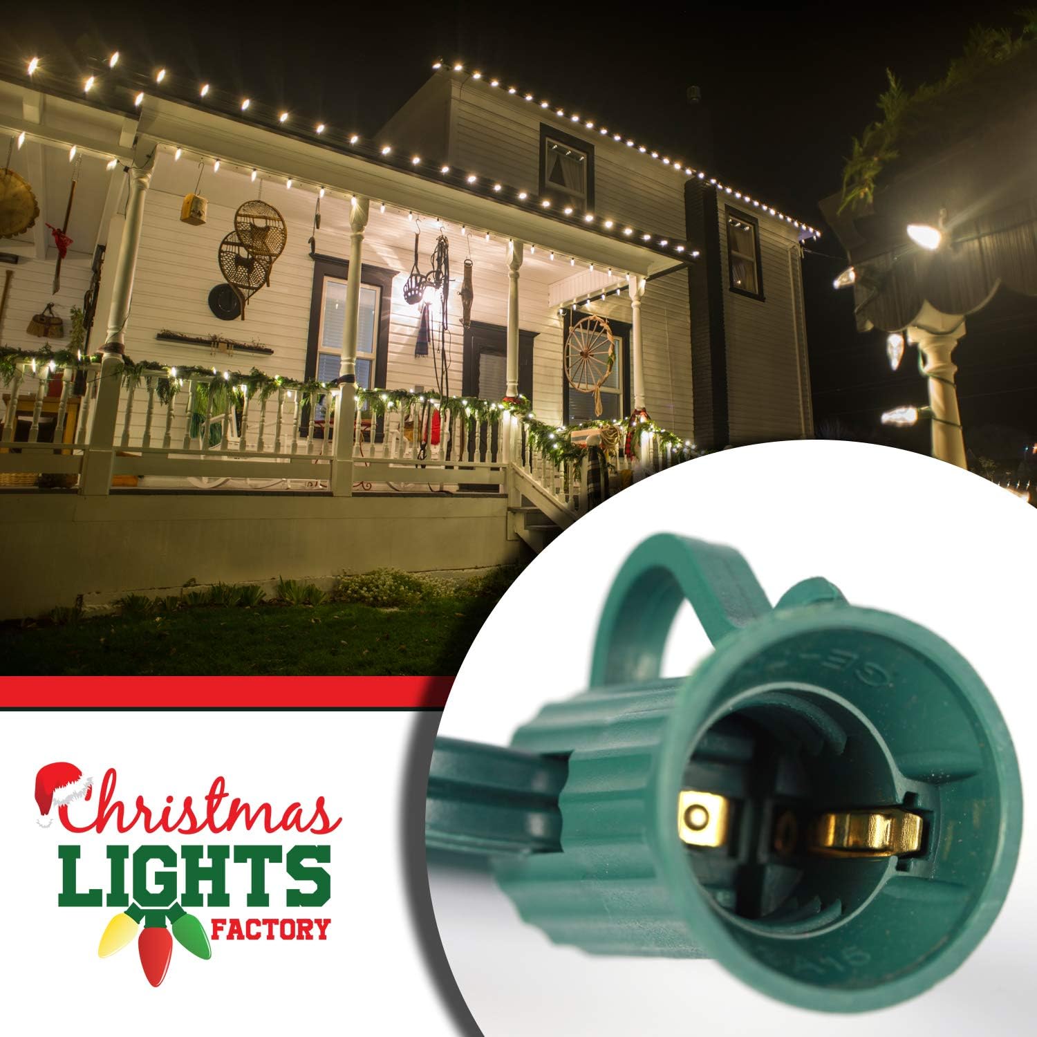 Hottest Sale CHRISTMAS LIGHTS FACTORY - C7-12 Spacing- 1,000 FT Bulk Spool - SPT-1 Commercial-Grade - Socket Line/Stringer Line - Green Wire - 18 AWG 7 AMP. Create Your own Holiday Lighting Array. Super Cheap 🛒 CHRISTMAS LIGHTS FACTORY - C7-12 Spacing- 1,000 FT Bulk Spool - SPT-1 Commercial-Grade - Socket Line/Stringer Line - Green Wire - 18 AWG 7 AMP. Create Your own Holiday Lighting Array.