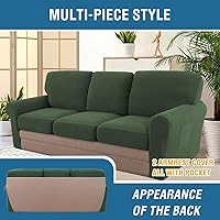 Vista 209 de H.VERSAILTEX Multi-Pieces Sofa Covers Stretch Couch Covers Form Fitted Seats and Back Cushions Covers