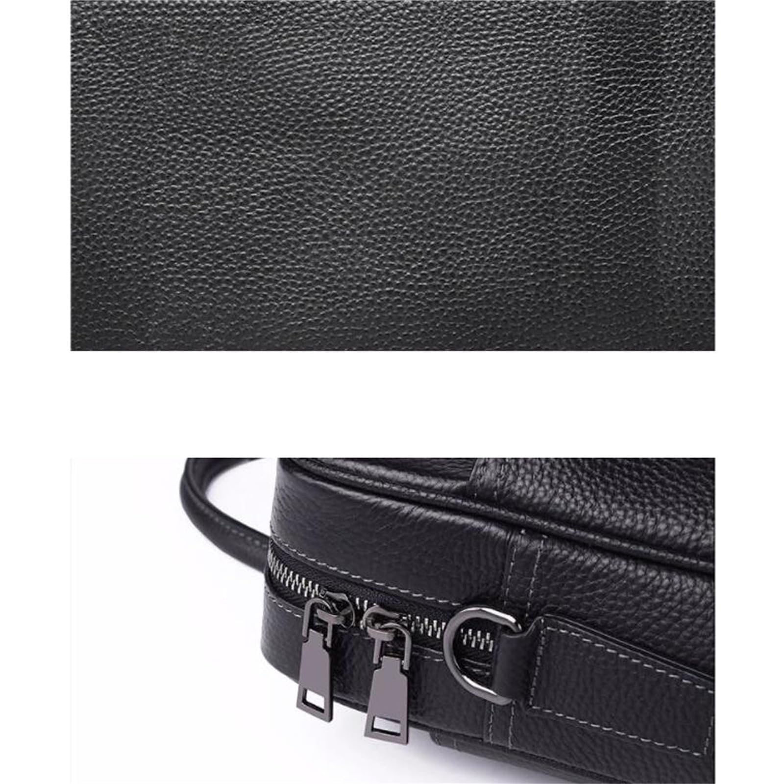 Porte-documents en cuir for ordinateur portable, sacoche à bandoulière