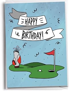 Golf-Themed Birthday Card for Golf Lovers