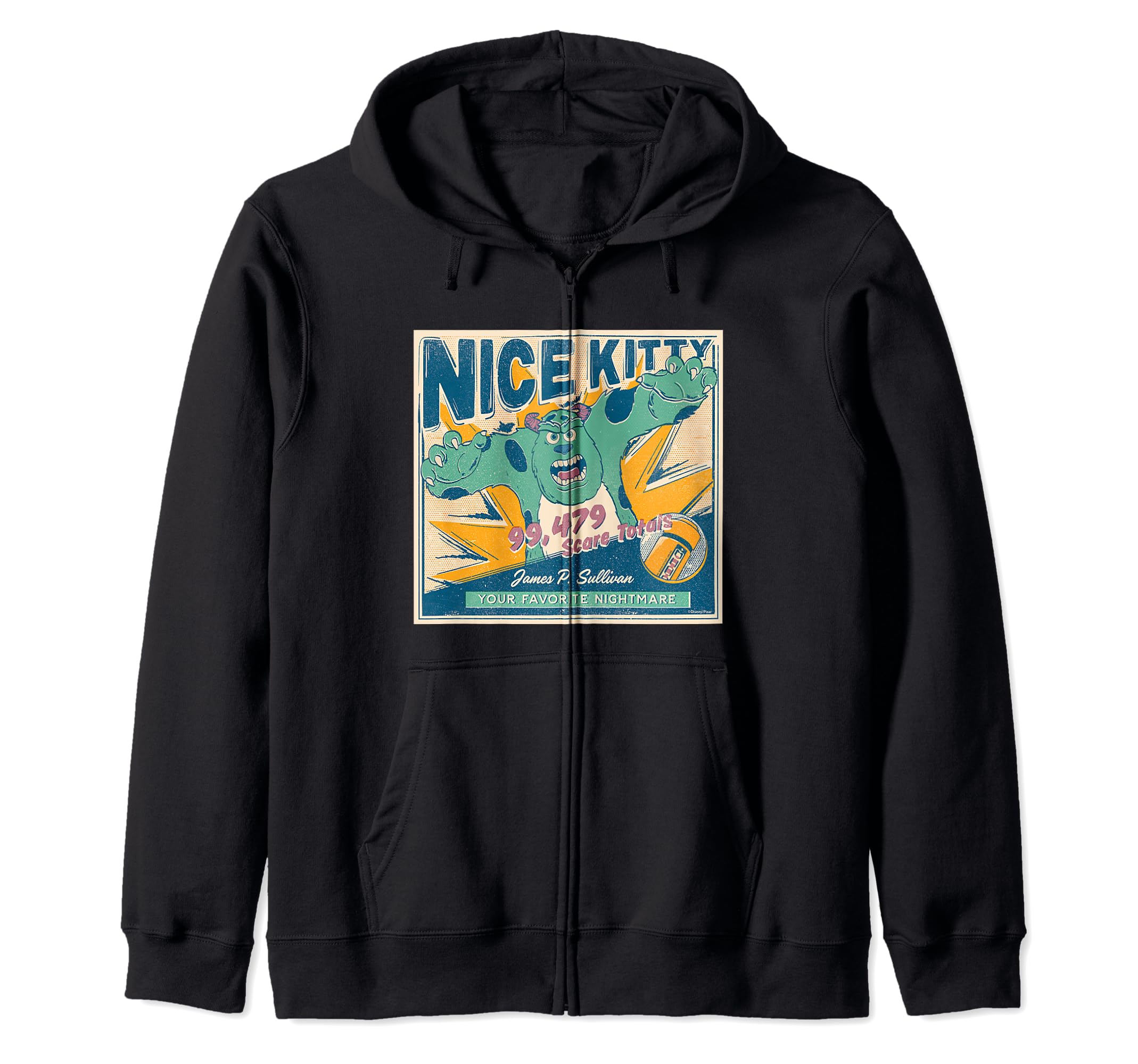Sweat zippé Monsters Inc Disney Pixar Nice Kitty en coton premium - 2