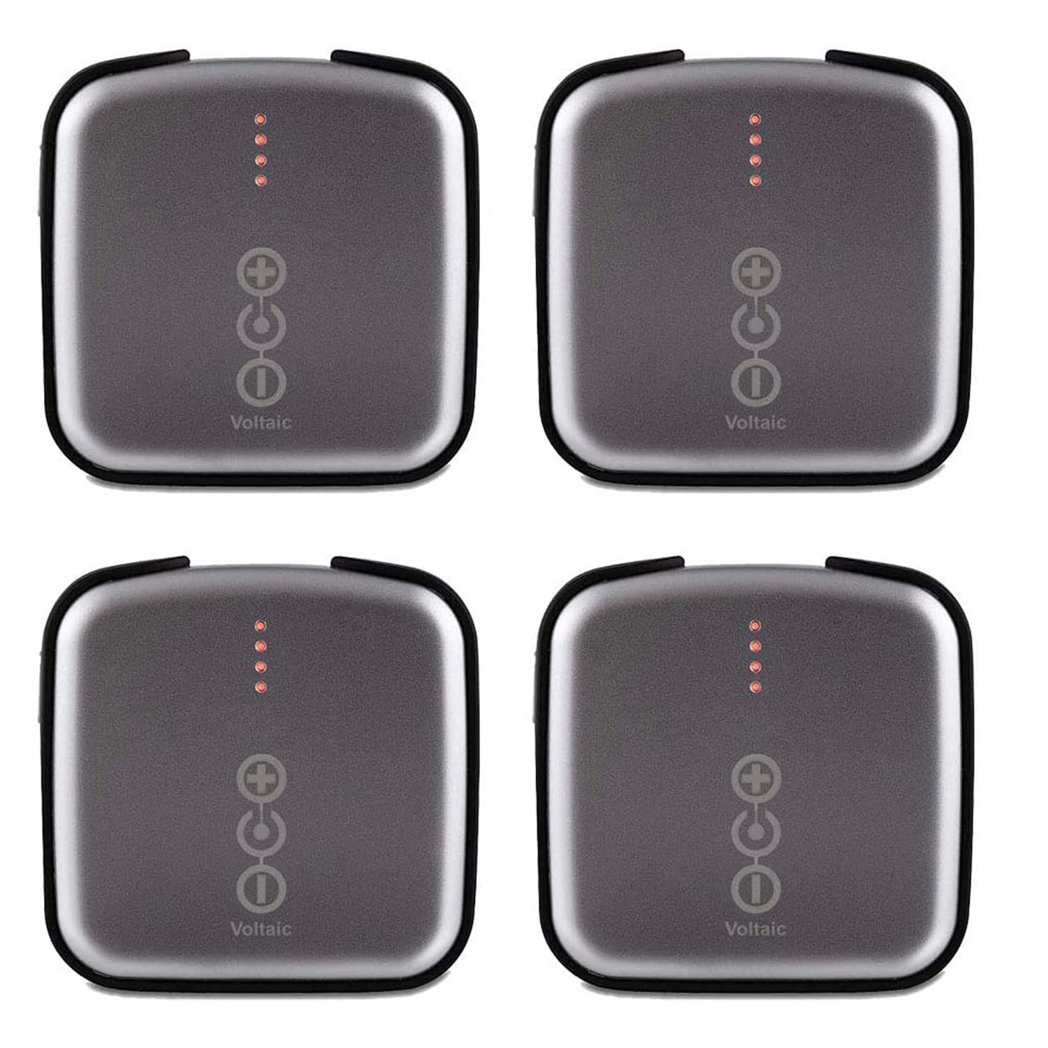 Voltaic Systems V25 6 400mAh USB Always On Battery Backup Power Bank 4 Pack USB Touch Light for