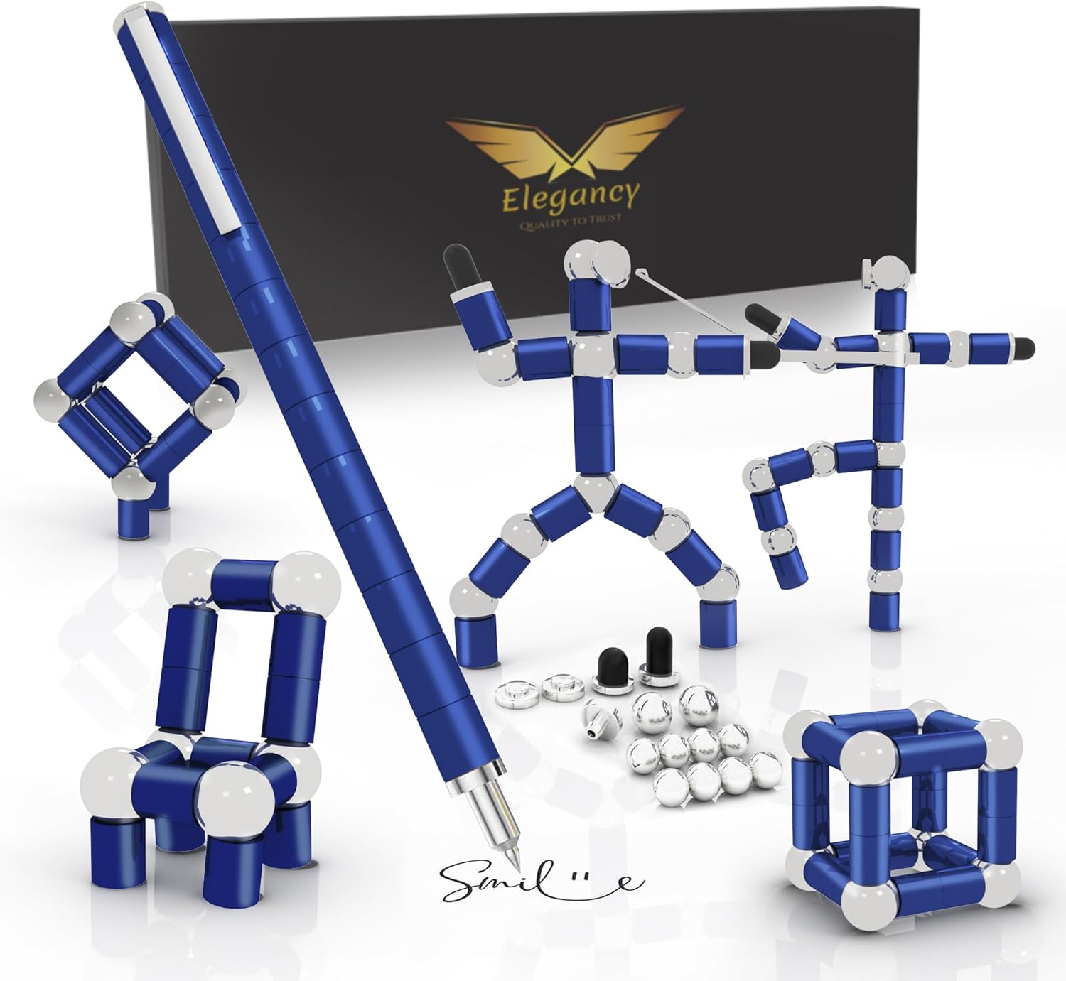 Fidget Pen Distinctive Fidget Toys Magnet Gel Pen Gadget for Males, Inventive Stress Reduction Workplace Desk Device, Revolutionary Reward for Youngsters, Adults Magnetic Pen