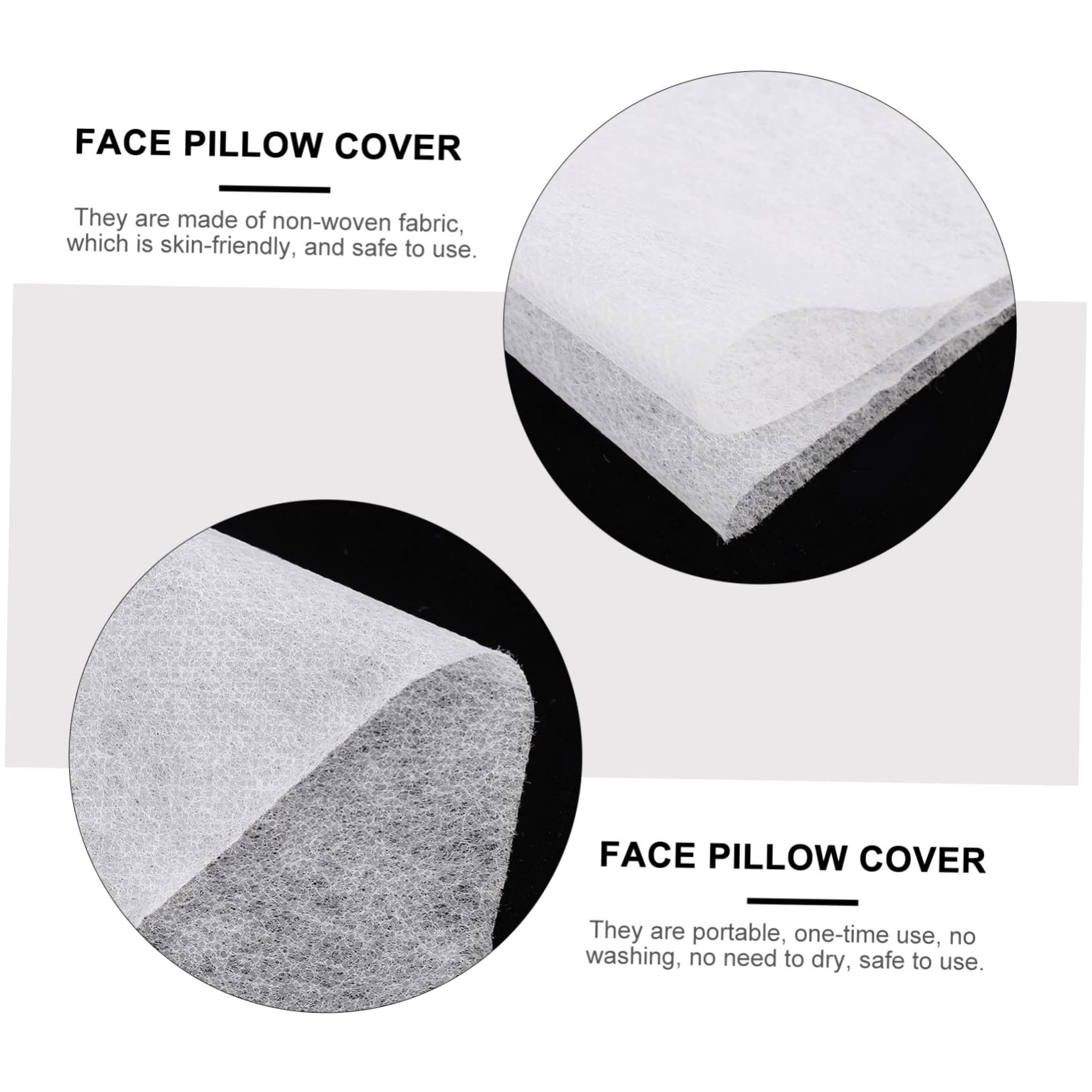 NOLITOY 100pcs Disposable Face Massaging Pillow Mat Towel Soft Breathable Comfortable for Salon Spa Massage