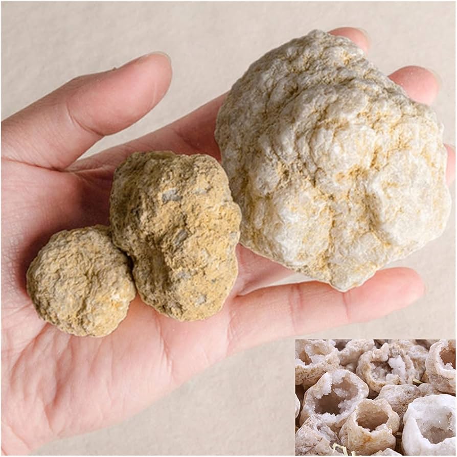 Amazon.co.jp: 天然水晶の原石 天然瑪瑙ジオード原石結晶石楽しい研究