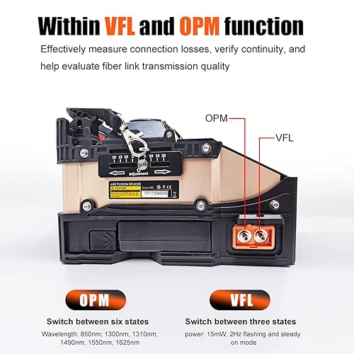 Miniatura 5 de Yicizol Nuevo modo SD-9 empalmador de fusión de fibra óptica ARC con pantalla LCD táctil y botón de 4.3 pulgadas Empalme de 5 segundos 11 segundos