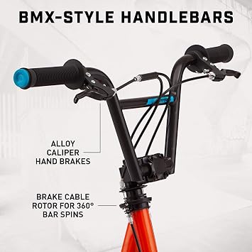 Mongoose Trace Air Non-Electric Scooter for Youth Boys Girls Age 8+ Year Old, Max Weight of 220 lbs., 12-Inch Air Tires, Non-Folding Design, Adjustable Height Stem, BMX-Style Handlebar, Wide Foot Deck