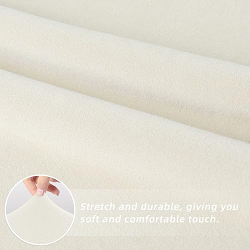 Miniatura 4 de Easy-Going Juego de 4 fundas elásticas para sillas de comedor, fundas para sillas Parsons para comedor, ceremonia, banquete, marfil