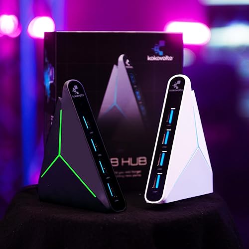 Miniatura 7 de Hub USB 3.0 tipo  de alta velocidad - Divisor USB para laptop, MacBook, Xbox, unidad flash, disco duro, impresora, cámara, teclado, extensor de