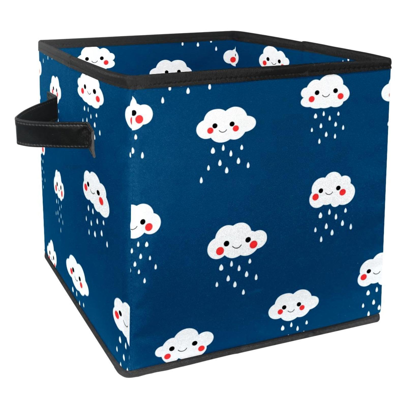 Boîte de rangement pliable tissu bac organiseur pour vêtements et livres