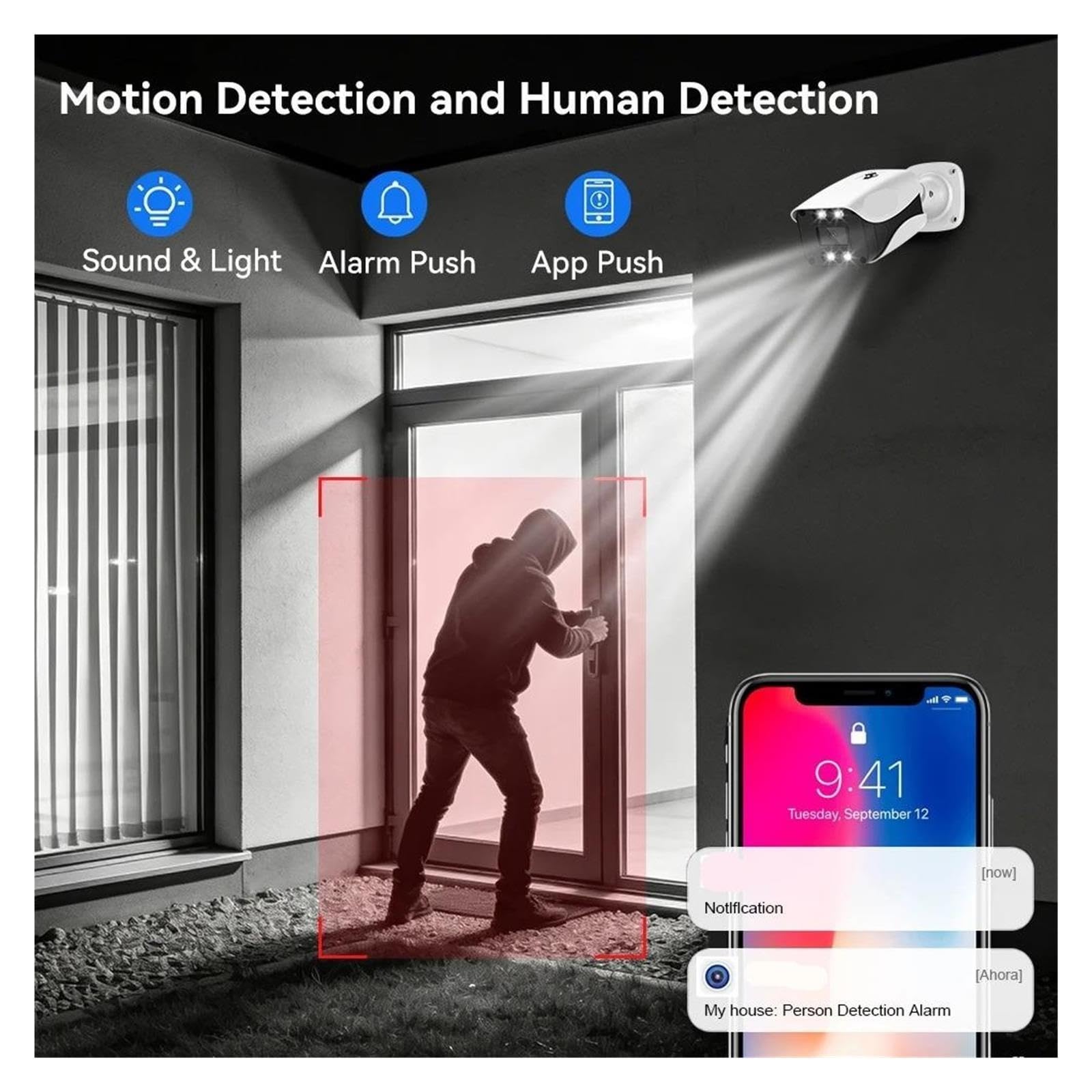 Sistema di telecamere di sicurezza NVR PoE 4K da 8 MP