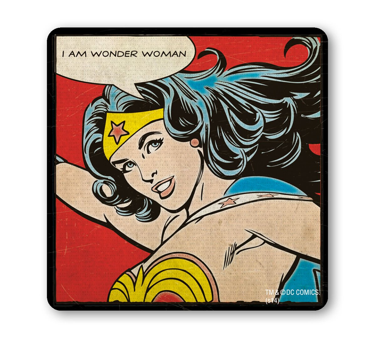 Logoshirt Multi_i Am Ww Logoshirt® Dc Comics I I Am Wonder Woman I Coaster I Drinks Mat I Cork I 10X10cm I Durable Print I Licensed Original Design