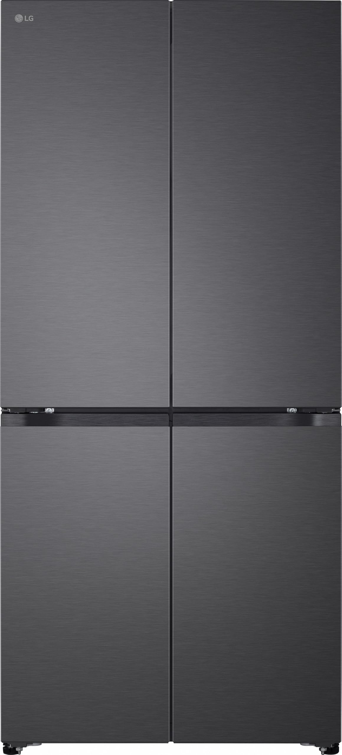 LG GMBS30SDEP SLIM Fit&Max Multi-Door Kühlschrank mit Gefrierfach (580 L, Energieklasse D) vollintegrierbar oder freistehend, DoorCooling+, LinearCooling, Schwarz